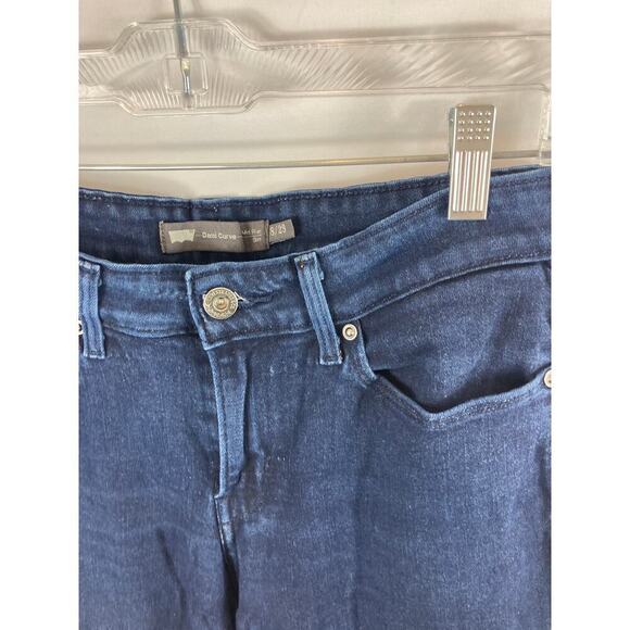 Levis Demi Curve Mid Rise Slim Jeans size 8/29 - Picture 2 of 3
